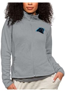 Antigua Carolina Panthers Womens Grey Course Light Weight Jacket