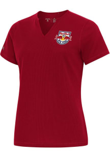 Antigua New York Red Bulls Womens Red Traveler Short Sleeve T-Shirt