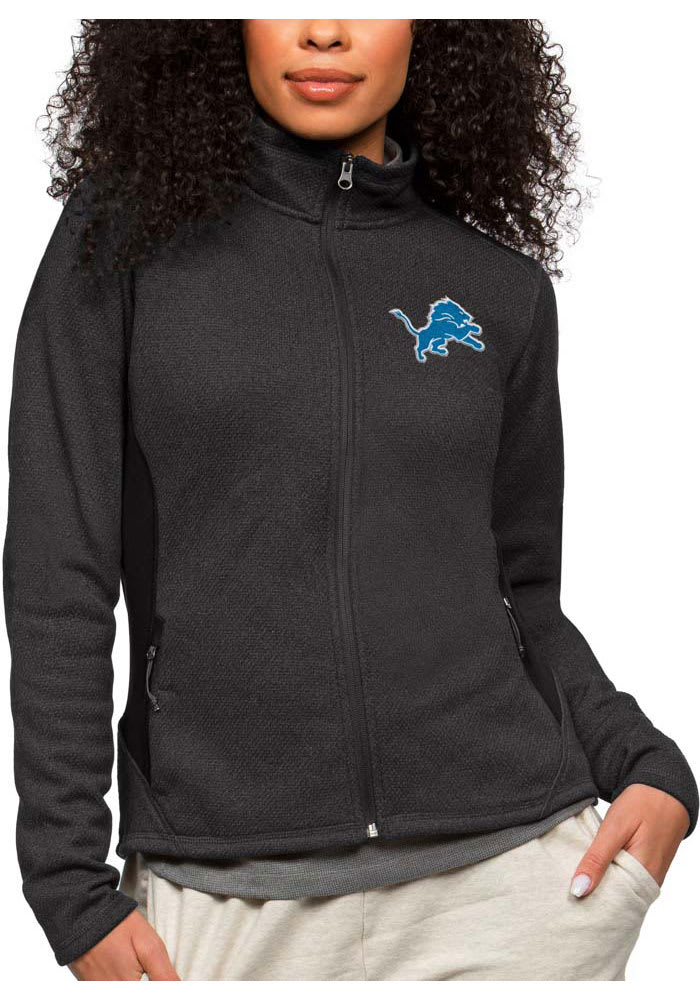 Women's WEAR by Erin Andrews Heathered Gray Detroit Lions Full-Zip