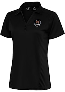 Antigua Houston Dash Womens Black Tribute Short Sleeve Polo Shirt