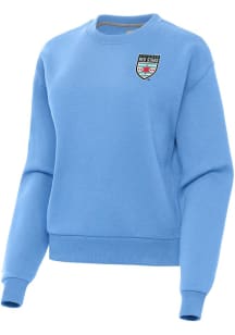 Antigua Chicago Red Stars Womens Blue Victory Crew Sweatshirt