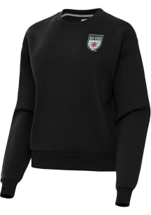 Antigua Chicago Red Stars Womens Black Victory Crew Sweatshirt