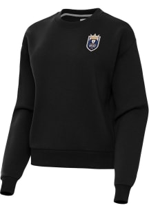 Antigua Seattle Reign FC Womens Black Victory Crew Sweatshirt