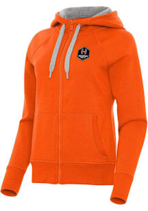 Antigua Houston Dash Womens Orange Victory Long Sleeve Full Zip Jacket
