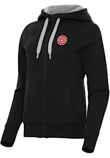 Antigua Portland Thorns FC Womens Black Victory Long Sleeve Full Zip Jacket