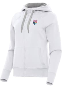 Antigua San Diego Wave FC Womens White Victory Long Sleeve Full Zip Jacket