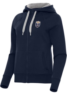 Antigua Seattle Reign FC Womens Navy Blue Victory Long Sleeve Full Zip Jacket