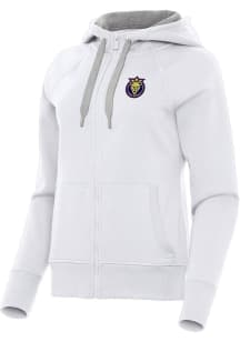 Antigua Utah Royals FC Womens White Victory Long Sleeve Full Zip Jacket