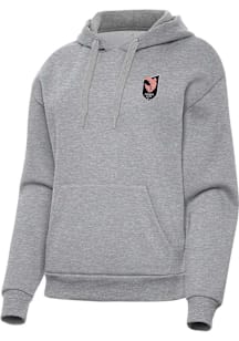 Antigua Angel City FC Womens Grey Victory Hooded Sweatshirt