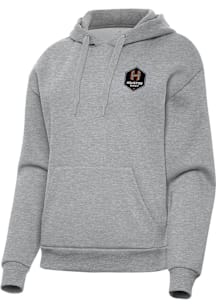 Antigua Houston Dash Womens Grey Victory Hooded Sweatshirt