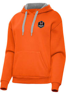 Antigua Houston Dash Womens Orange Victory Hooded Sweatshirt