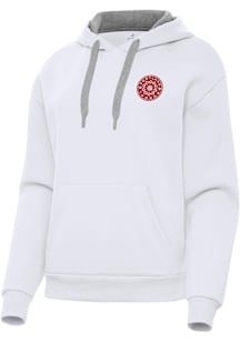 Antigua Portland Thorns FC Womens White Victory Hooded Sweatshirt