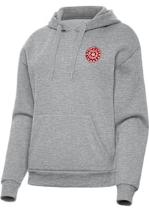 Antigua Portland Thorns FC Womens Grey Victory Hooded Sweatshirt