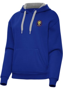 Antigua Utah Royals FC Womens Blue Victory Hooded Sweatshirt