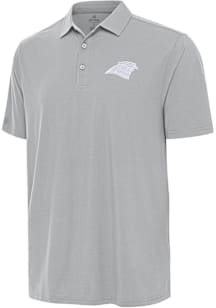 Antigua Carolina Panthers Mens Grey White Tonal Era Short Sleeve Polo