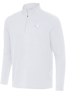 Antigua Los Angeles Rams Mens White White Tonal Intent Long Sleeve Qtr Zip Pullover