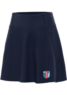 Antigua KC Current Womens Navy Blue Chip Skort Skirt