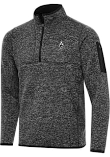 Antigua Las Vegas Aces Mens Black Fortune Long Sleeve Qtr Zip Fashion Pullover