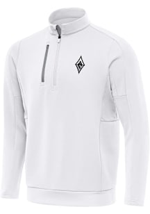 Antigua Las Vegas Aces Mens White Generation Long Sleeve Qtr Zip Pullover