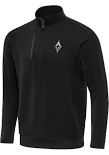 Antigua Las Vegas Aces Mens Black Generation Long Sleeve Qtr Zip Pullover