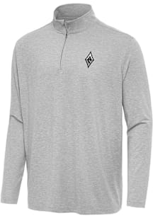 Antigua Las Vegas Aces Mens Grey Hunk Long Sleeve Qtr Zip Pullover
