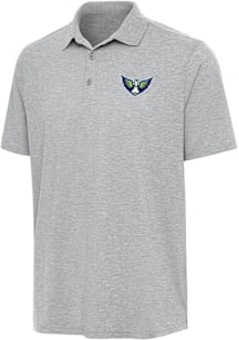 Antigua Dallas Wings Mens Grey Par 3 Short Sleeve Polo