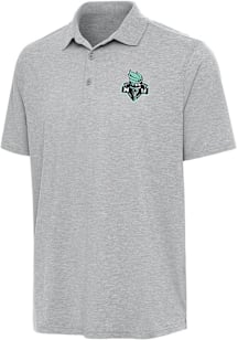 Antigua New York Liberty Mens Grey Par 3 Short Sleeve Polo