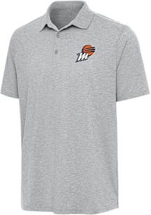 Antigua Phoenix Mercury Mens Grey Par 3 Short Sleeve Polo
