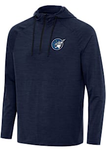 Antigua Minnesota Lynx Mens Navy Blue Spikes Long Sleeve Qtr Zip Pullover