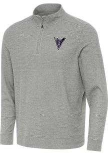 Antigua Golden State Valkyries Mens Grey Subtle Long Sleeve Qtr Zip Pullover