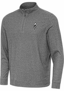 Antigua Las Vegas Aces Mens Black Subtle Long Sleeve Qtr Zip Pullover