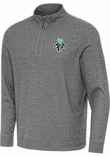 Antigua New York Liberty Mens Black Subtle Long Sleeve Qtr Zip Pullover