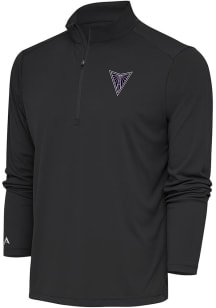 Antigua Golden State Valkyries Mens Grey Tribute Long Sleeve Qtr Zip Pullover