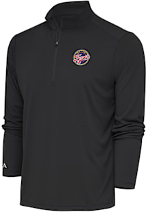 Antigua Indiana Fever Mens Grey Tribute Long Sleeve Qtr Zip Pullover
