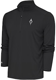 Antigua Las Vegas Aces Mens Grey Tribute Long Sleeve Qtr Zip Pullover