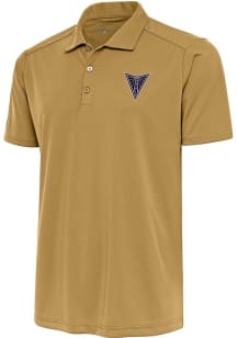 Antigua Golden State Valkyries Mens Gold Tribute Short Sleeve Polo