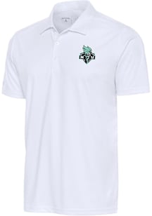 Antigua New York Liberty Mens White Tribute Short Sleeve Polo