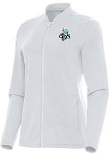 Antigua New York Liberty Womens White Continual Light Weight Jacket