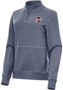 Antigua Indiana Fever Womens Navy Blue Crush Qtr Zip