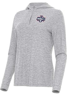 Antigua Washington Mystics Womens Grey Daybreak Qtr Zip