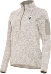 Antigua Las Vegas Aces Womens Oatmeal Fortune Qtr Zip