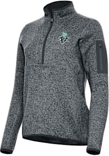 Antigua New York Liberty Womens Grey Fortune Qtr Zip