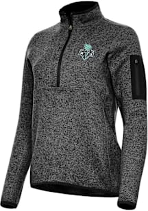 Antigua New York Liberty Womens Black Fortune Qtr Zip
