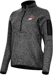 Antigua Phoenix Mercury Womens Black Fortune Qtr Zip