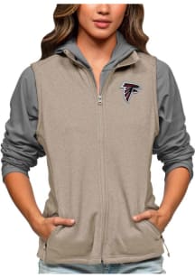 Antigua Atlanta Falcons Womens Oatmeal Course Vest