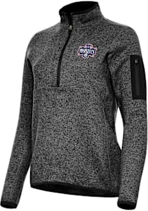 Antigua Washington Mystics Womens Black Fortune Qtr Zip
