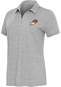 Antigua Phoenix Mercury Womens Grey Layout Short Sleeve Polo Shirt