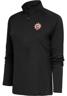 Antigua Connecticut Sun Womens Grey Tribute Qtr Zip Pullover