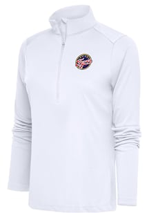 Antigua Indiana Fever Womens White Tribute Qtr Zip Pullover