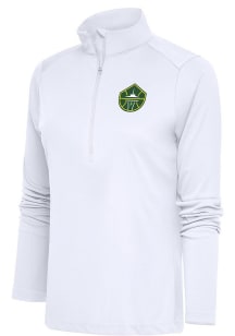 Antigua Seattle Storm Womens White Tribute Qtr Zip Pullover